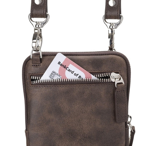 Nino Leather Crossbody Bag - Universal Wallet Case for Phones Pung.G