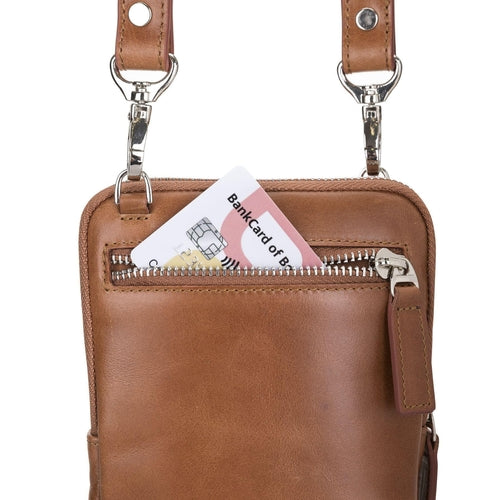 Nino Leather Crossbody Bag - Universal Wallet Case for Phones Pung.G