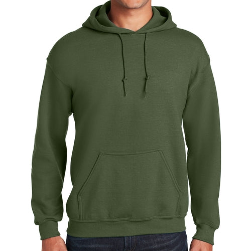 Hooded Long Sleeve Sweatshirt - Military Green Pung.G
