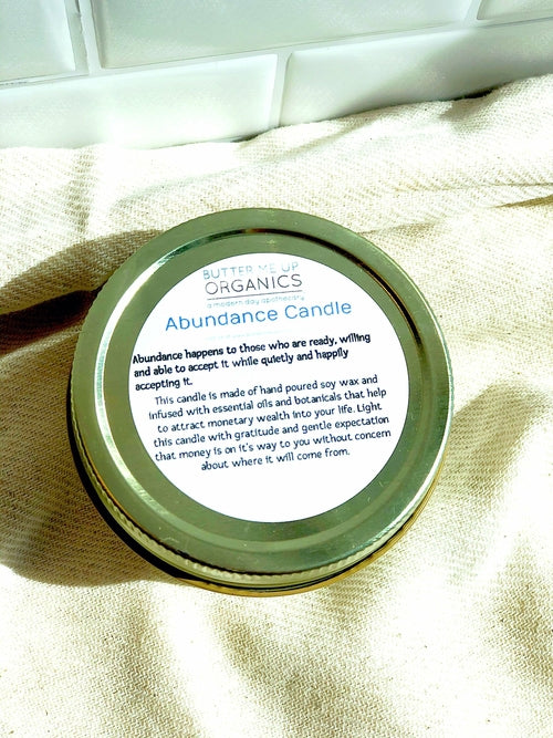 Abundance Candle / Ritual Candle / Intention Candle / Hand Poured Pung.G