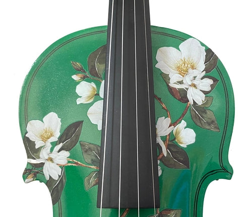 Magnolia Heaven Emerald Green Violin Outfit | Pearl Fine Tuners & Pung.G
