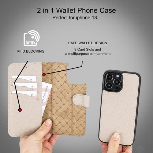 Apple iPhone 13 Series Colorful Detachable Leather Wallet Case - MW Pung.G
