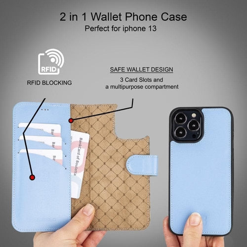 Apple iPhone 13 Series Colorful Detachable Leather Wallet Case - MW Pung.G