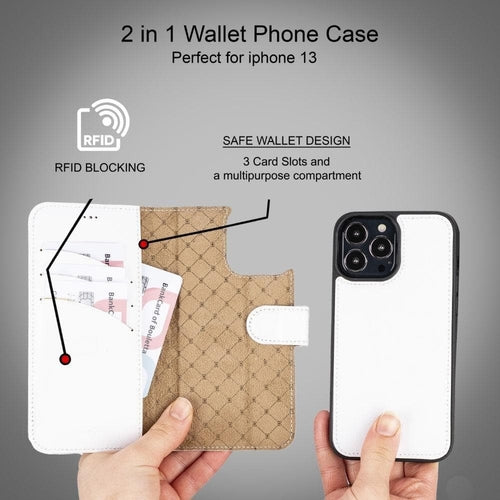 Apple iPhone 13 Series Colorful Detachable Leather Wallet Case - MW Pung.G