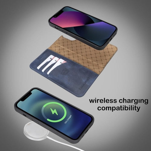 Apple iPhone 13 Series Colorful Detachable Leather Wallet Case - MW Pung.G