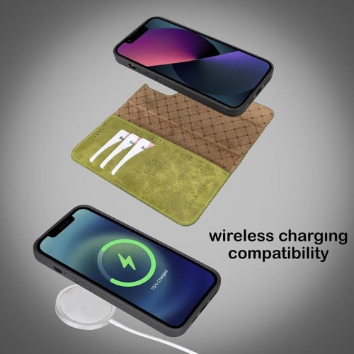 Apple iPhone 13 Series Colorful Detachable Leather Wallet Case - MW Pung.G