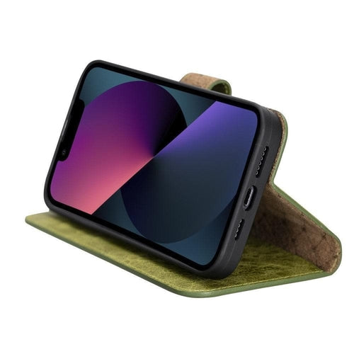 Apple iPhone 13 Series Colorful Detachable Leather Wallet Case - MW Pung.G