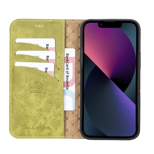 Apple iPhone 13 Series Colorful Detachable Leather Wallet Case - MW Pung.G