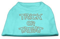 Mirage Pet Products 52-13-04 LGAQ Trick or Treat Rhinestone Shirts Aqu Pung.G