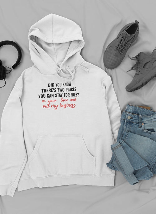 Places You Can Stay For Free Hoodie Pung.G