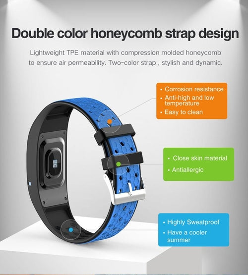 Smart Fit Sporty Fitness Tracker and Waterproof Swimmers Watch Pung.G
