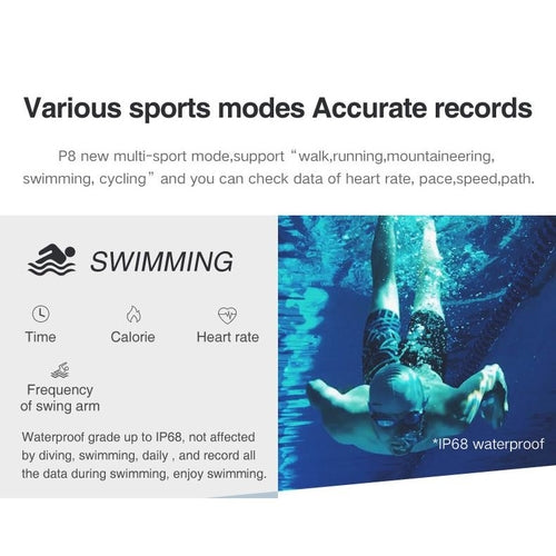 Smart Fit Sporty Fitness Tracker and Waterproof Swimmers Watch Pung.G