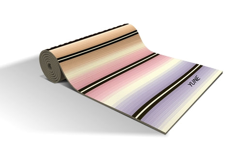 Yoga Mat | 6mm Thick | Striped | Non-Slip | Eco Friendly | Yune Yoga | Pung.G